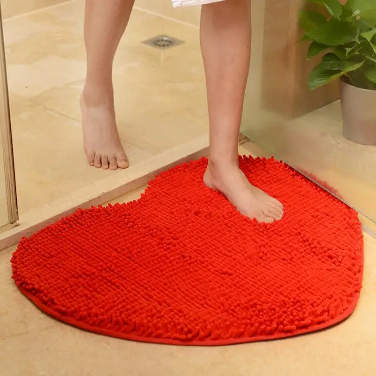 TECHOME New Home Bathroom Non-slip Mat Chenille Heart Shaped Carpet Strong Water Absorb Mat Rug Soft Decorative Colorful Mat
TECHOME New Home Bathroom Non-slip Mat Chenille Heart Shaped Carpet Strong Water Absorb Mat Rug Soft Decorative Colorful Mat