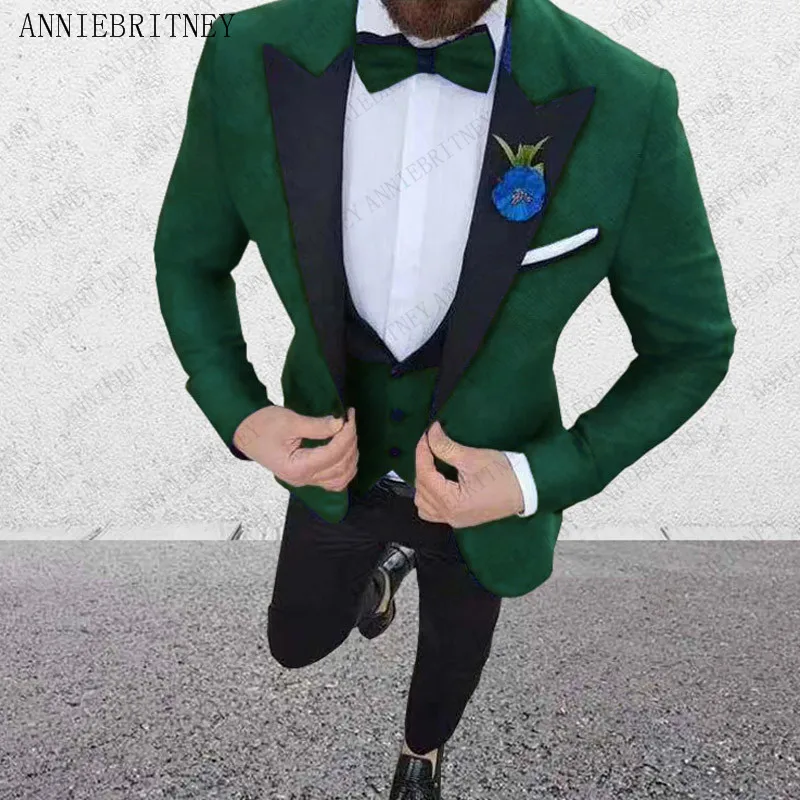 ANNIEBRITNEY свадебные костюмы для мужчин 3 шт. Мужские костюмы Slim Fit Жених Смокинги зеленые костюмы деловые костюмы комплект (пиджак + брюки + жиле...
ANNIEBRITNEY свадебные костюмы для мужчин 3 шт. Мужские костюмы Slim Fit Жених Смокинги зеленые костюмы деловые костюмы комплект (пиджак + брюки + жиле...