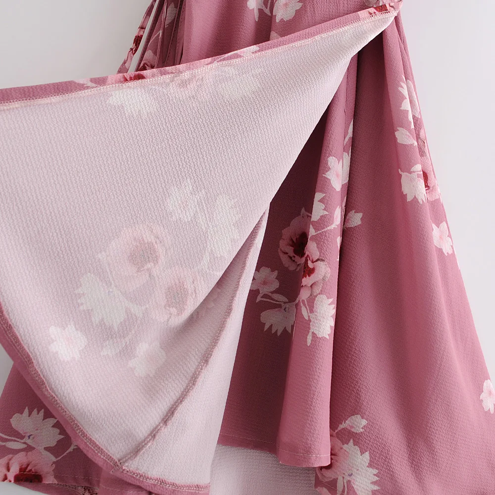 Women Ruffles Lace Up Floral Print Mini Dress Vestidos Casual Sashes V Neck Pink Dresses Female Nice Spring New vogue Vestidos
Women Ruffles Lace Up Floral Print Mini Dress Vestidos Casual Sashes V Neck Pink Dresses Female Nice Spring New vogue Vestidos