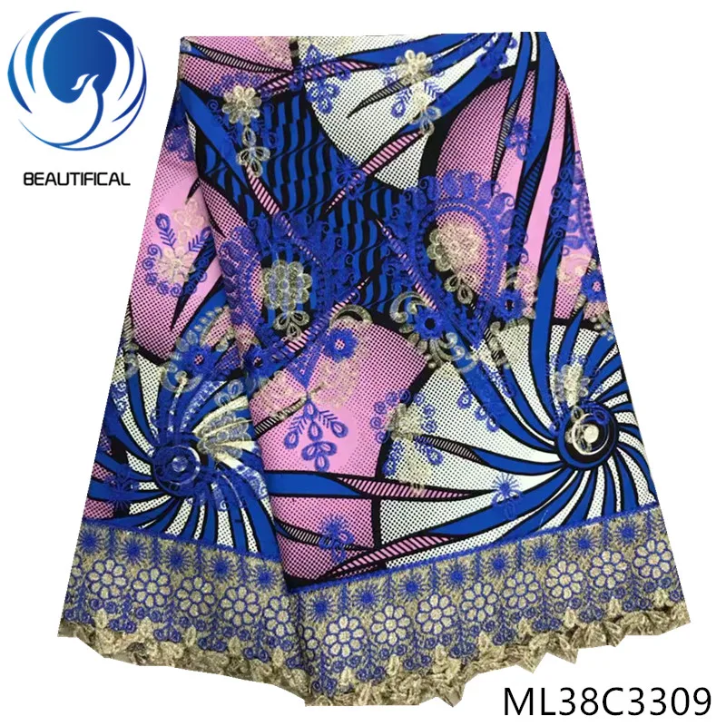 BEAUTIFICAL Afrcian Prints Fabrics Lace Ankara Fabric 6yards New Arican Wax Laces ML38C33
BEAUTIFICAL Afrcian Prints Fabrics Lace Ankara Fabric 6yards New Arican Wax Laces ML38C33