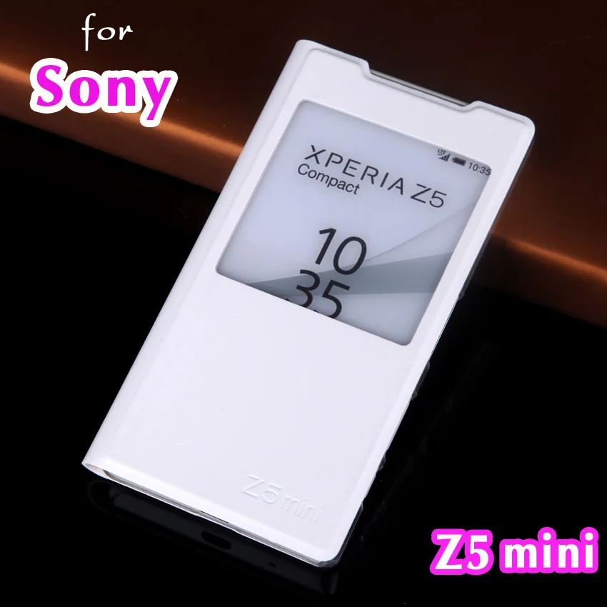 Кожаный чехол с откидной крышкой для телефона Sony Xperia Z5 Mini Z 5 Z5mini E5823 E5803
