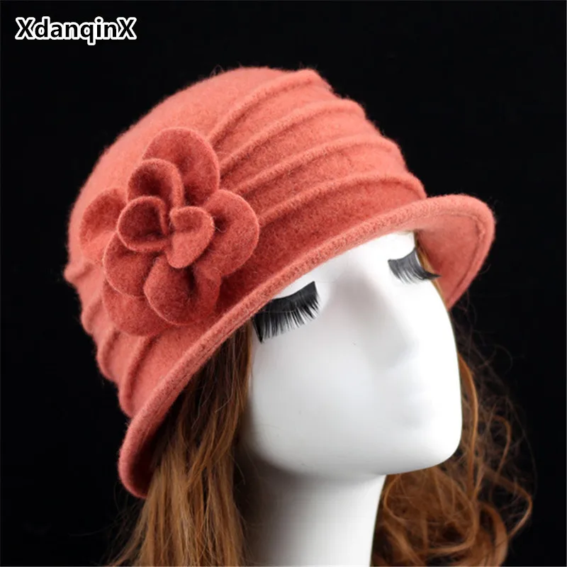 XdanqinX 2021 Winter Women's Hat Wool Warm Fedoras Fashion Headdresses Flower Decoration Female Hats Elegant Brand Women Hat
XdanqinX 2021 Winter Women's Hat Wool Warm Fedoras Fashion Headdresses Flower Decoration Female Hats Elegant Brand Women Hat
