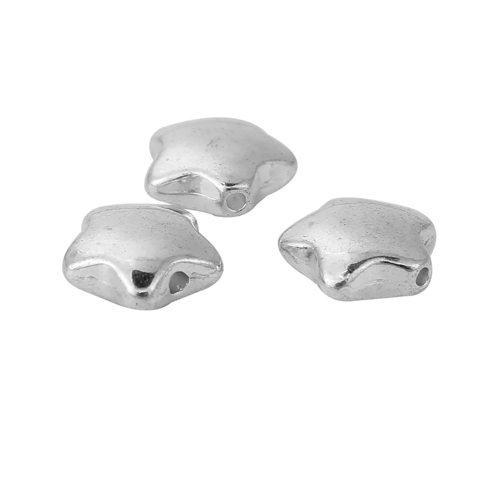 DoreenBeads Zinc Based Alloy Spacer Beads Pentagram Star Silver Color 11mm( 3/8") x 10mm( 3/8"), Hole: Approx 1mm, 50 PCs
DoreenBeads Zinc Based Alloy Spacer Beads Pentagram Star Silver Color 11mm( 3/8") x 10mm( 3/8"), Hole: Approx 1mm, 50 PCs