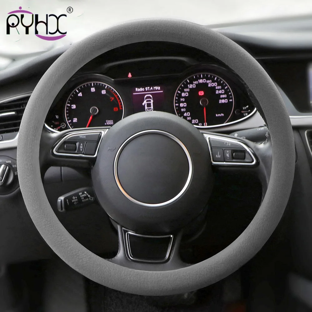 Car Silicone Steering Wheel Glove Cover 33-40 cm Soft Auto skin Texture Steering Covers Automobile Accessories Universal
Car Silicone Steering Wheel Glove Cover 33-40 cm Soft Auto skin Texture Steering Covers Automobile Accessories Universal