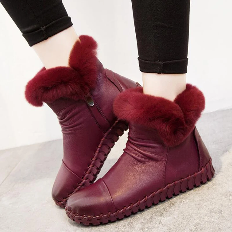 TIMETANG Handmade Women's Winter Boots Women Real Fur Winter Shoes Woman Genuine Leather Warm Ankle Snow Boots Mujer Chaussure
TIMETANG Handmade Women's Winter Boots Women Real Fur Winter Shoes Woman Genuine Leather Warm Ankle Snow Boots Mujer Chaussure