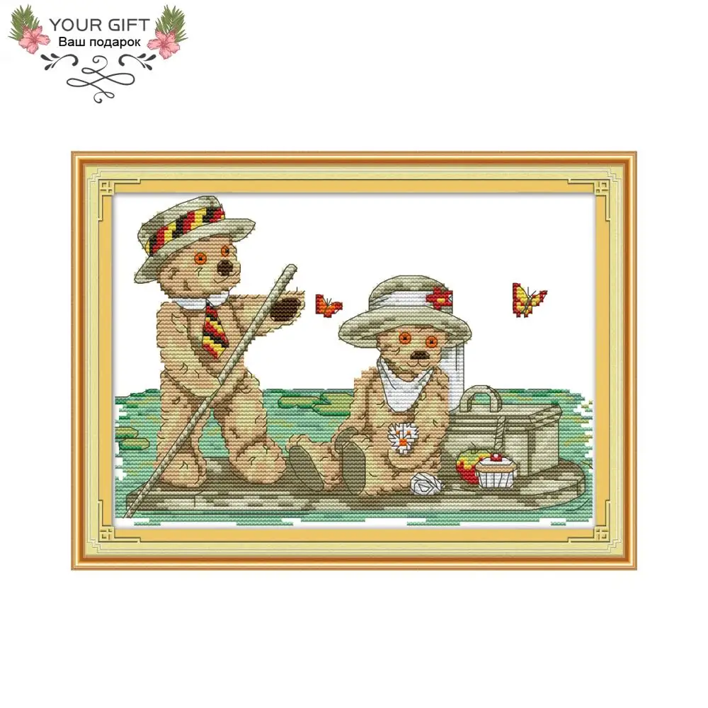 Joy Sunday KB030 A Romantic Trip Of Bear 14CT 11CT Counted and Stamped A Romantic Trip Of Bear Cross Stitch Kits Christmas
Joy Sunday KB030 A Romantic Trip Of Bear 14CT 11CT Counted and Stamped A Romantic Trip Of Bear Cross Stitch Kits Christmas