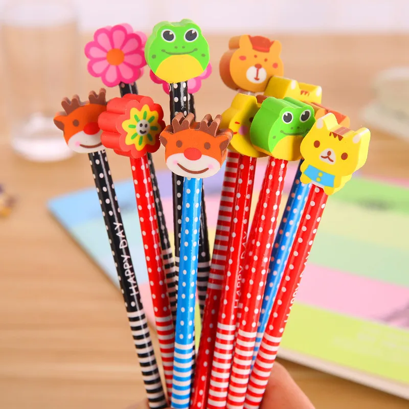 4pcs/set Hb Pencil Cute Wood Pencil with Cartoon Eraser Stationery Items for Kids Prize Office School Supplies
4pcs/set Hb Pencil Cute Wood Pencil with Cartoon Eraser Stationery Items for Kids Prize Office School Supplies