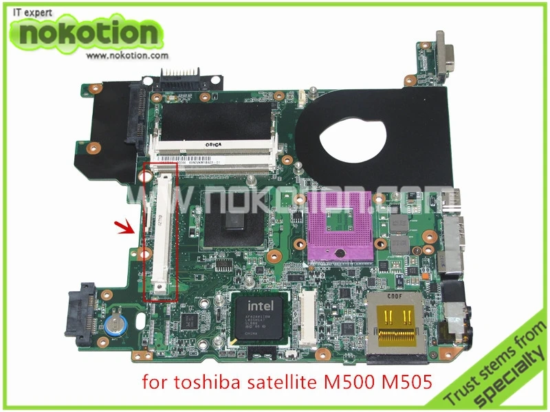 Материнская плата NOKOTION H000018570 PN 08N1-0B33Q00 для ноутбука toshiba satellite M500 M505 с графическим слотом GM45 DDR2 Материнская плата
Материнская плата NOKOTION H000018570 PN 08N1-0B33Q00 для ноутбука toshiba satellite M500 M505 с графическим слотом GM45 DDR2 Материнская плата