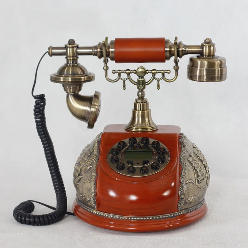 European Vintage fixed Telephone Antique red telefone fixo round antika resin Landline Phone For Office Home Hotel living room
European Vintage fixed Telephone Antique red telefone fixo round antika resin Landline Phone For Office Home Hotel living room