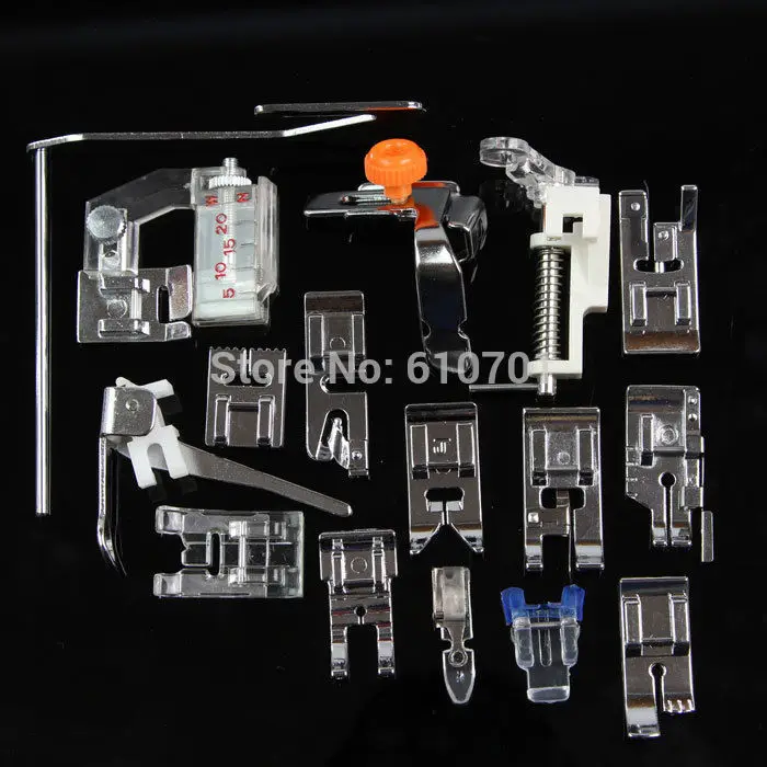 1 Set Domestic Sewing Machine Metal and Plastic for Janome Toyota Brother Singer 16 Presser Foot Feet
1 Set Domestic Sewing Machine Metal and Plastic for Janome Toyota Brother Singer 16 Presser Foot Feet