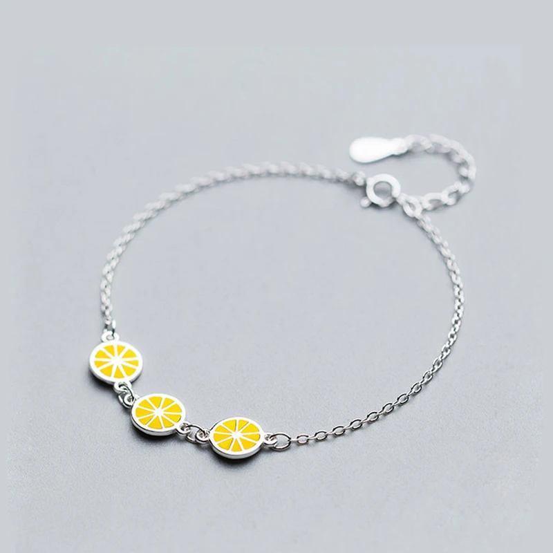 La Monada 925 Sterling Silver Summer Lemon Fruit Bracelet For Women Girls Lovely Handmade Unique Personality Bracelet
La Monada 925 Sterling Silver Summer Lemon Fruit Bracelet For Women Girls Lovely Handmade Unique Personality Bracelet