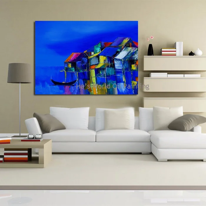 Cuardros decoracion Hand Painted Canvas painting Landscape Oil Painting Home Decoration Modern Wall Pictures Blue Sky Canvas Art 
Cuardros decoracion Hand Painted Canvas painting Landscape Oil Painting Home Decoration Modern Wall Pictures Blue Sky Canvas Art
