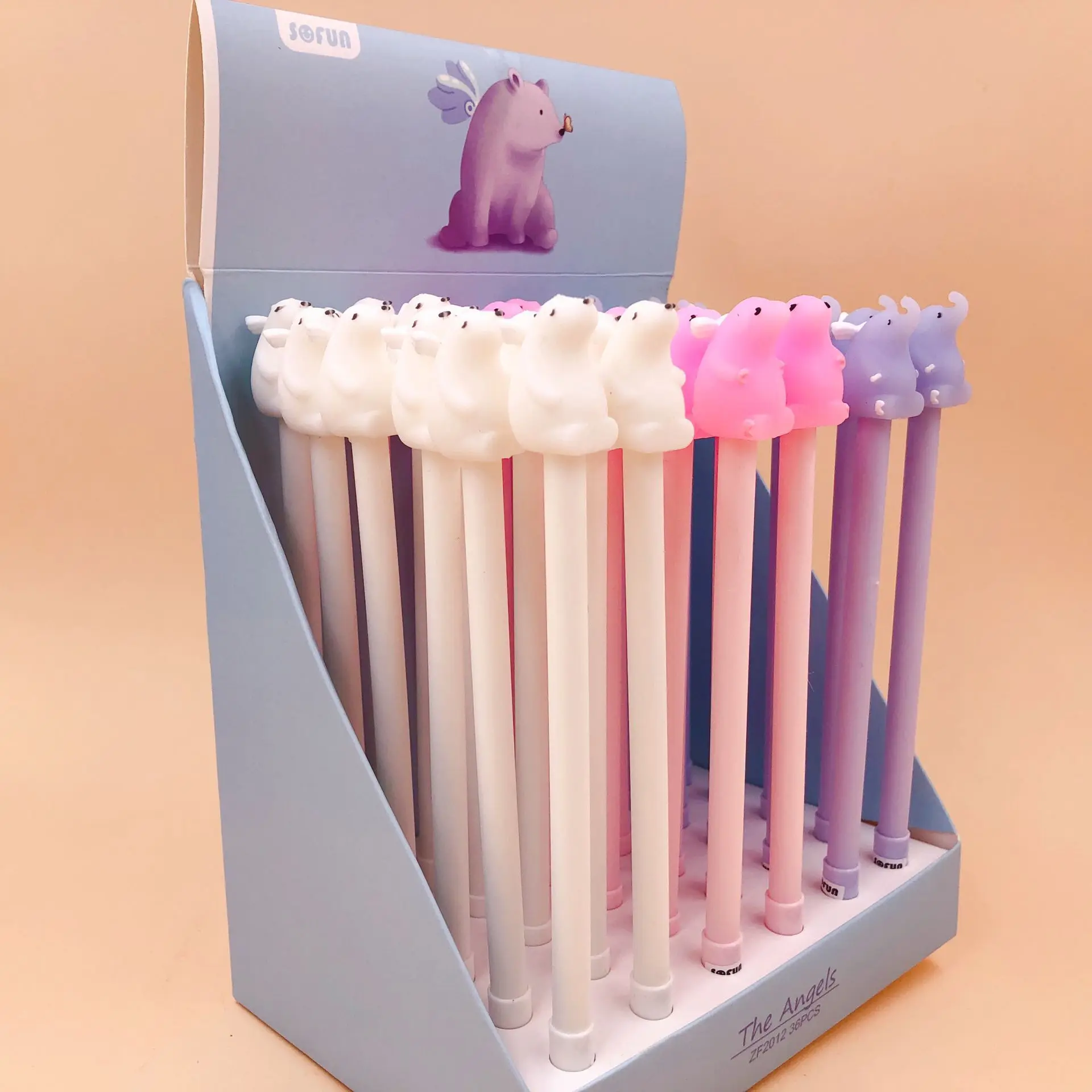 36 pcs Kawaii Gel Pens Bear angel black gel ink pens pens for writing Cute stationery office school supplies 0.5mm
36 pcs Kawaii Gel Pens Bear angel black gel ink pens pens for writing Cute stationery office school supplies 0.5mm