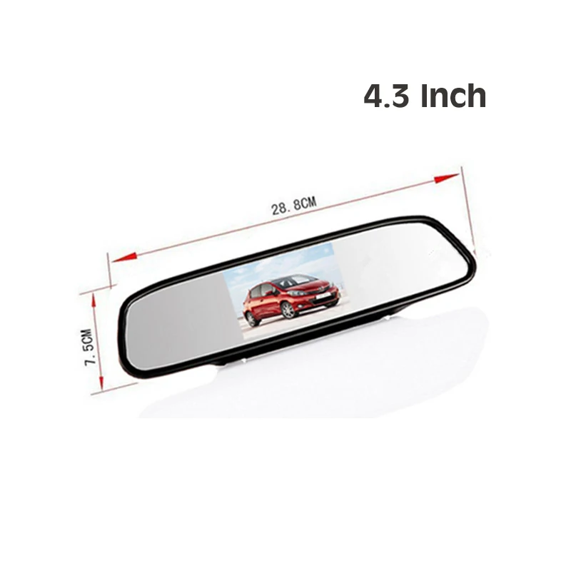 480*234 Resolution 4.3 Inch Color TFT LCD Car Rear View Mirror Monitor DC 12V for DVD Camera
480*234 Resolution 4.3 Inch Color TFT LCD Car Rear View Mirror Monitor DC 12V for DVD Camera