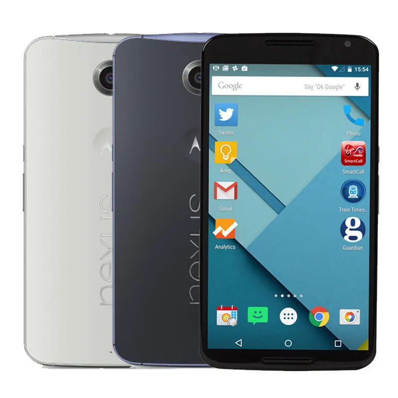 Оригинальный сотовый телефон Motorola Nexus6 XT1103 четырехъядерный 5 96 дюйма 3 Гб ОЗУ 32 ГБ