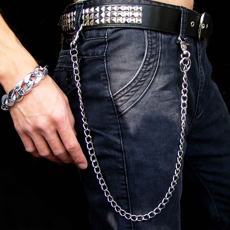 Fashion Punk Hip-hop Alloy Chain on jeans Trendy Male Metal Chain on pants Man or Women Jeans Clothing Accessories Chain Belt
Fashion Punk Hip-hop Alloy Chain on jeans Trendy Male Metal Chain on pants Man or Women Jeans Clothing Accessories Chain Belt