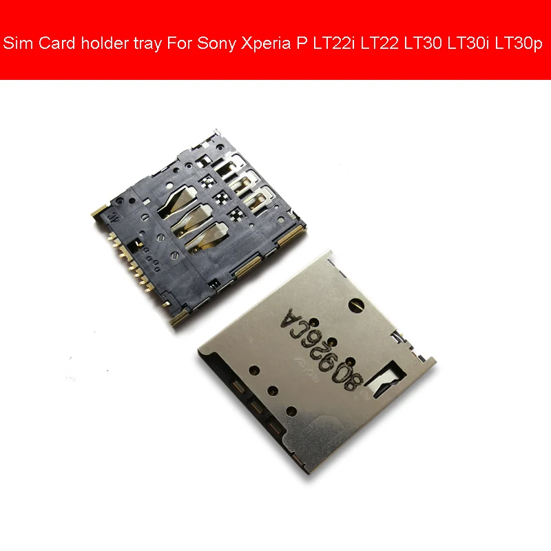 

High Quality Sim Memory Reader Card Adapter For Sony Xperia P LT22i LT22 LT30 LT30i LT30p Sim Card Tray Holder Repair Parts