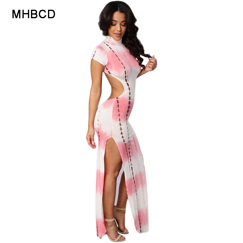 MHBCD Summer Fashion Sexy Club Halter Dress Women Print Short Sleeve Plus Size Dresses Ukraine Party Beach Office New 2017 | Женская