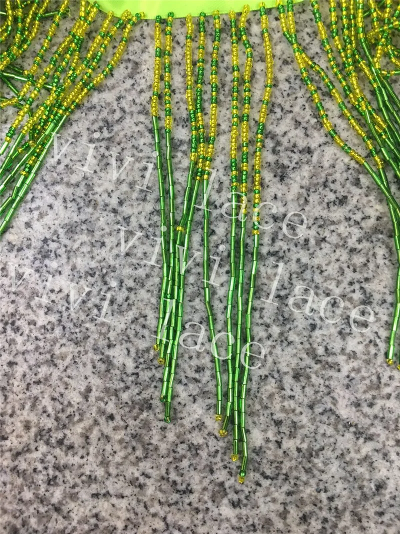 10 yards/bag f043# lovely mix color green tube beads tassel fringe 12-14 cm width for decoration dress/fashion designer,
10 yards/bag f043# lovely mix color green tube beads tassel fringe 12-14 cm width for decoration dress/fashion designer,