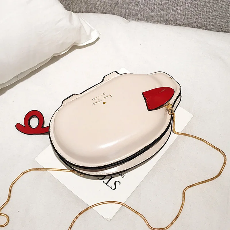 Women Shoulder Bag PU Piggy Shaped Crossbody Bag with Small Chain for Shopping New
Women Shoulder Bag PU Piggy Shaped Crossbody Bag with Small Chain for Shopping New