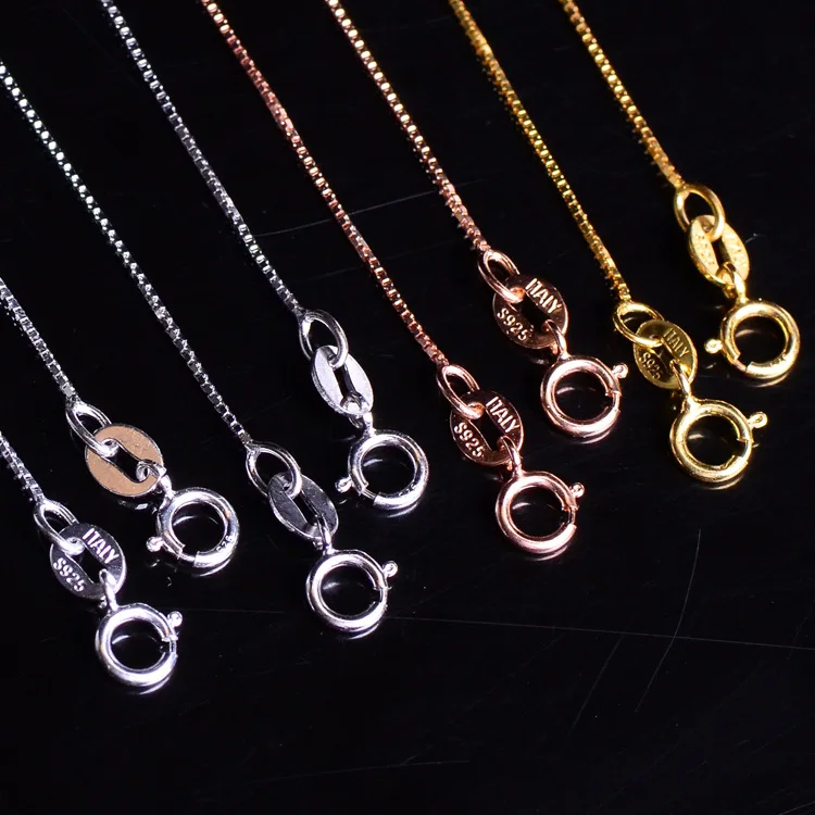 BOCAIDIY Manual Accessories Product S925 Silver Golden Rose Gold Silver Silver 92.5 Silver Chains
BOCAIDIY Manual Accessories Product S925 Silver Golden Rose Gold Silver Silver 92.5 Silver Chains