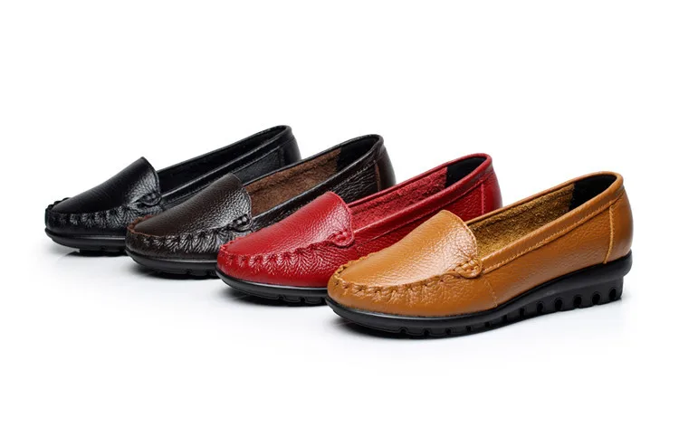 Plus Size Spring Autumn Fashion Genuine Leather Shoes Woman Flats Work Slip On Female Casual Ballet Ladies Shoes
Plus Size Spring Autumn Fashion Genuine Leather Shoes Woman Flats Work Slip On Female Casual Ballet Ladies Shoes