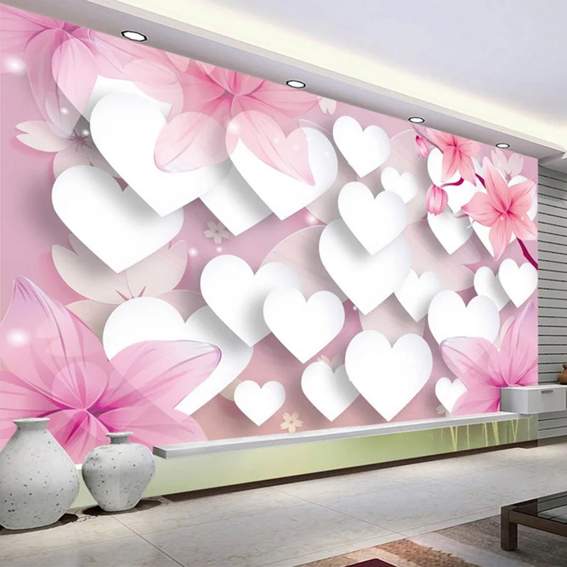 Custom 3D Photo Wallpaper Fashion Romantic Love Pink Flower 3D TV Background Wall Mural Wallpaper For Living Room Bedroom Walls
Custom 3D Photo Wallpaper Fashion Romantic Love Pink Flower 3D TV Background Wall Mural Wallpaper For Living Room Bedroom Walls
