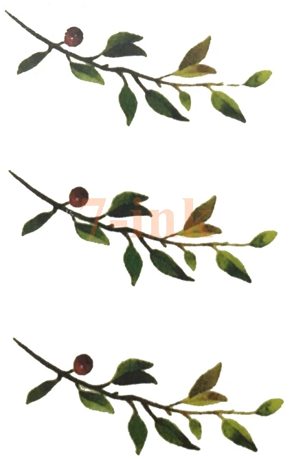 Water Transfer fake tatto sexy tress leaf tatoo 10.5*6 cm body art Waterproof Temporary flash tattoo for woman gril