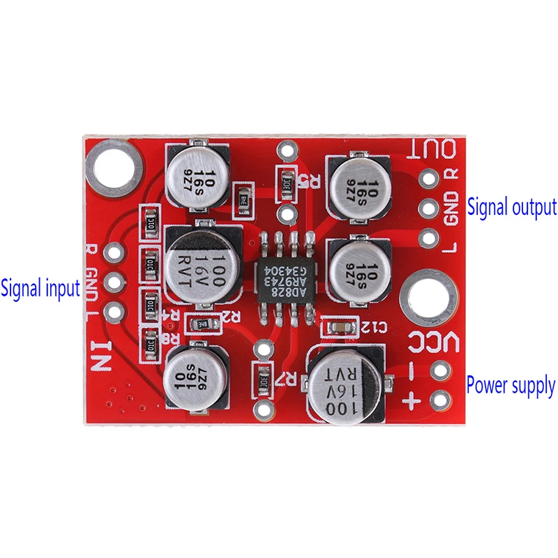 High Quality DC 5V-15V 12V AD828 Stereo Preamp Power Amplifier Board Preamplifier Module
High Quality DC 5V-15V 12V AD828 Stereo Preamp Power Amplifier Board Preamplifier Module
