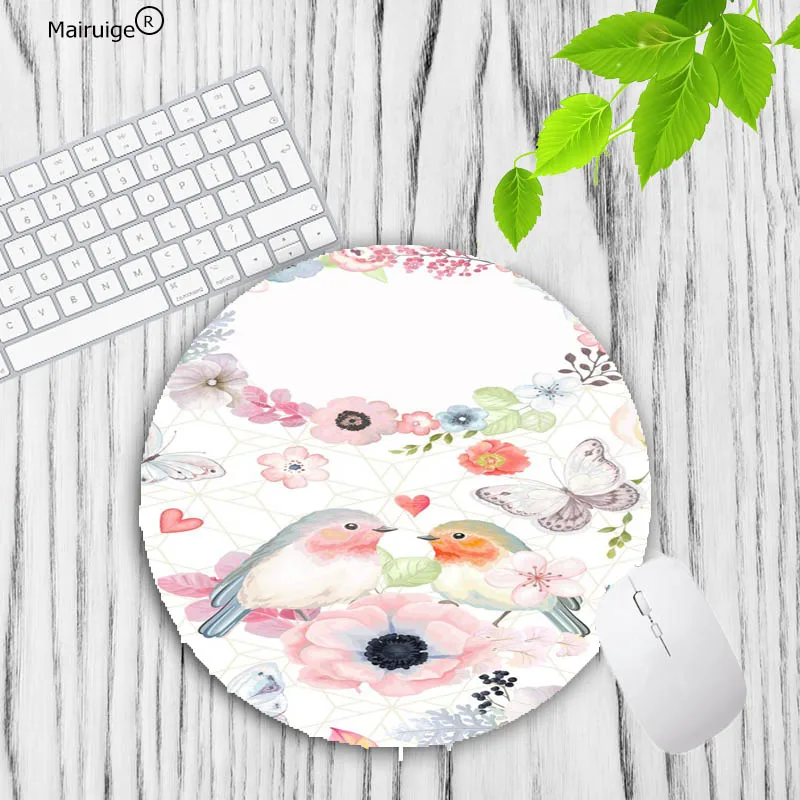 Mairuige 2018 New rubber Bird mouse pad round mouse mat non slip mousepad desktop mat for girls 20X20CM rug for office work
Mairuige 2018 New rubber Bird mouse pad round mouse mat non slip mousepad desktop mat for girls 20X20CM rug for office work