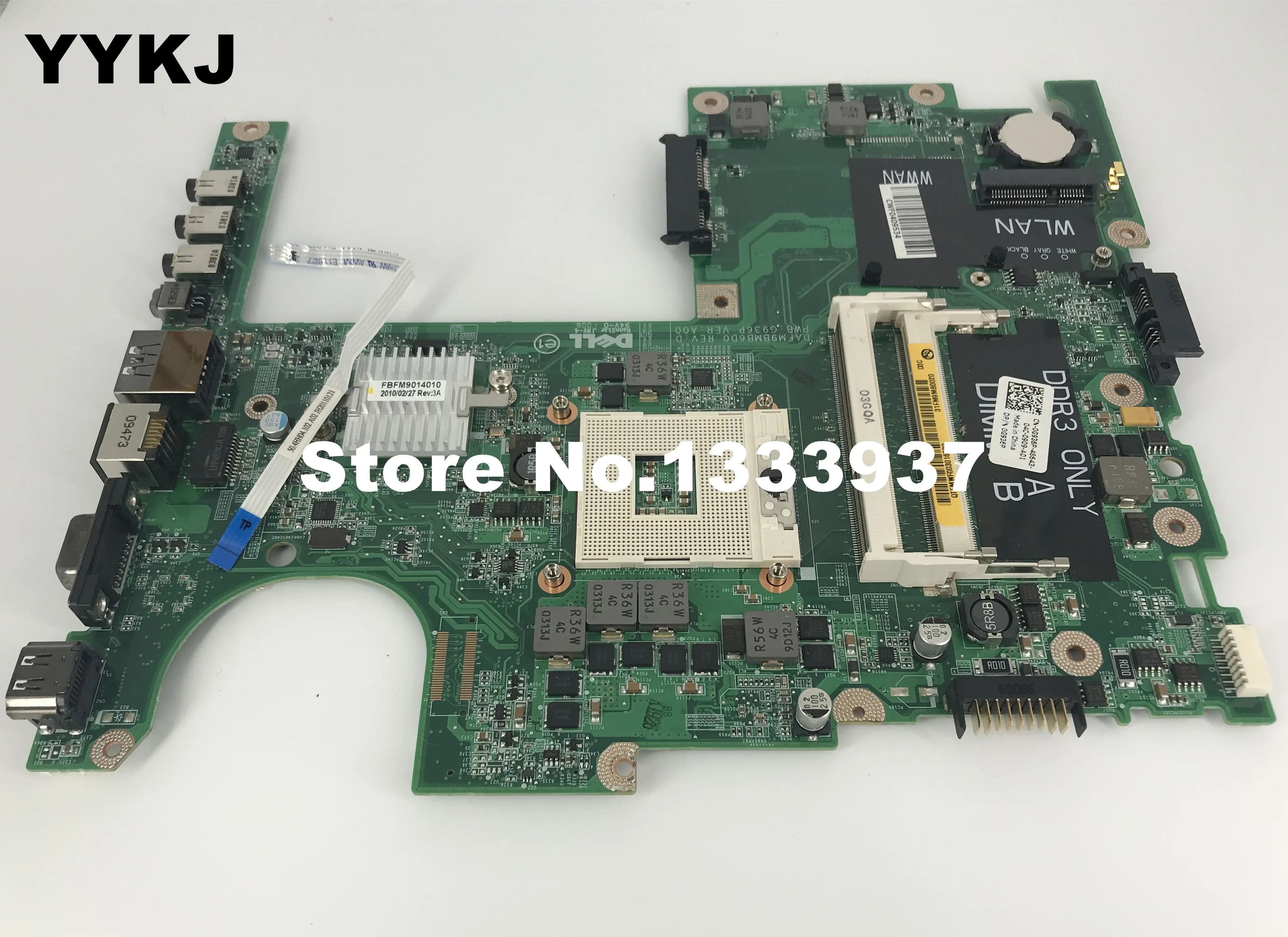 Mainboard DAFM9BMB6D0 CN-0G936P 0G936P Laptop Motherboard For Dell Studio 15 1558 1557 Main Board HM57 DDR3
Mainboard DAFM9BMB6D0 CN-0G936P 0G936P Laptop Motherboard For Dell Studio 15 1558 1557 Main Board HM57 DDR3