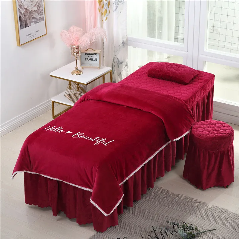 Modern Style Crystal Velvet Tassel Bedding Set 4 5 6 Pcs Massage Spa Beauty Salon Customized Size Duvet Cover Pillowcase
Modern Style Crystal Velvet Tassel Bedding Set 4 5 6 Pcs Massage Spa Beauty Salon Customized Size Duvet Cover Pillowcase