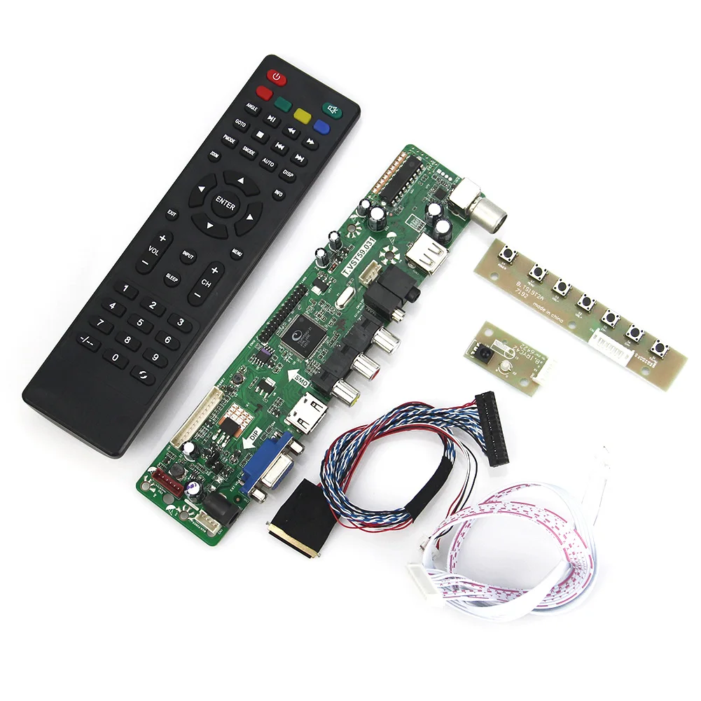 Плата драйвера ЖК/светодиодного контроллера для телефона B156HW01 T.VST59.03 (TV + HDMI + VGA + CVBS + USB), повторное использование ноутбука LVDS 1920x1080, русский яз...
Плата драйвера ЖК/светодиодного контроллера для телефона B156HW01 T.VST59.03 (TV + HDMI + VGA + CVBS + USB), повторное использование ноутбука LVDS 1920x1080, русский яз...