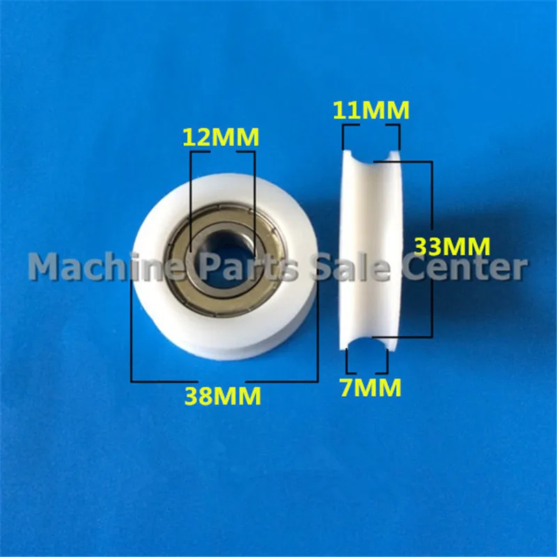 SWMAKER 12*38*11 7 мм u типа пластиковый нейлоновый пакет шкив с подшипником 625 для