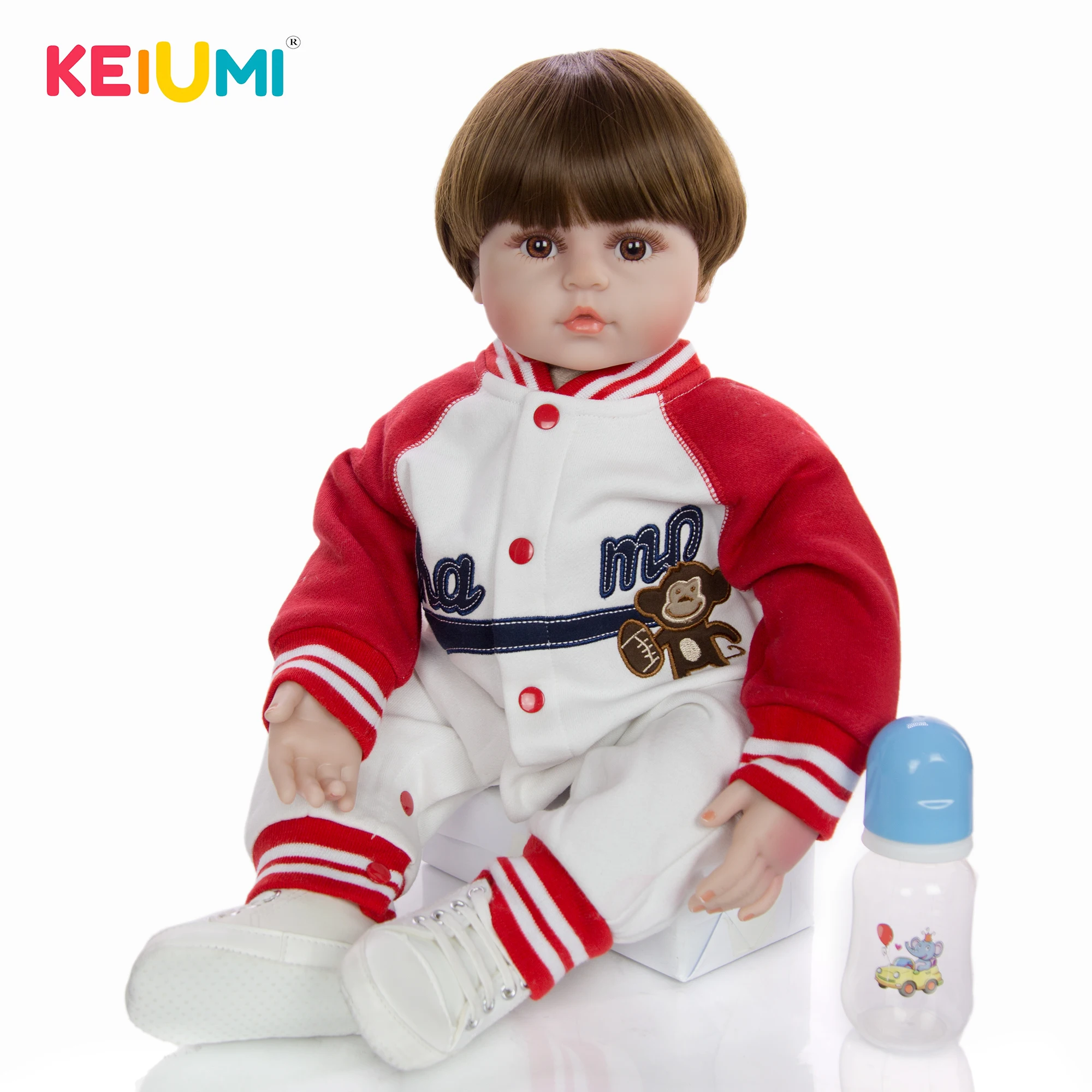 Fashion Sport Boy 24 inch Realistic Reborn Baby Dolls 60 cm Silicone Stuffed Cotton Body Boneca Reborn For Kids Playmates
Fashion Sport Boy 24 inch Realistic Reborn Baby Dolls 60 cm Silicone Stuffed Cotton Body Boneca Reborn For Kids Playmates