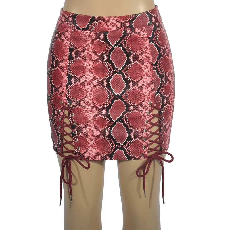 Summer Women Clothing Sexy Lace Up PU Leather Skirts Mini High Waist Club Mini Pencil Skirt Leopard Print Ladies Winter Skirts
Summer Women Clothing Sexy Lace Up PU Leather Skirts Mini High Waist Club Mini Pencil Skirt Leopard Print Ladies Winter Skirts