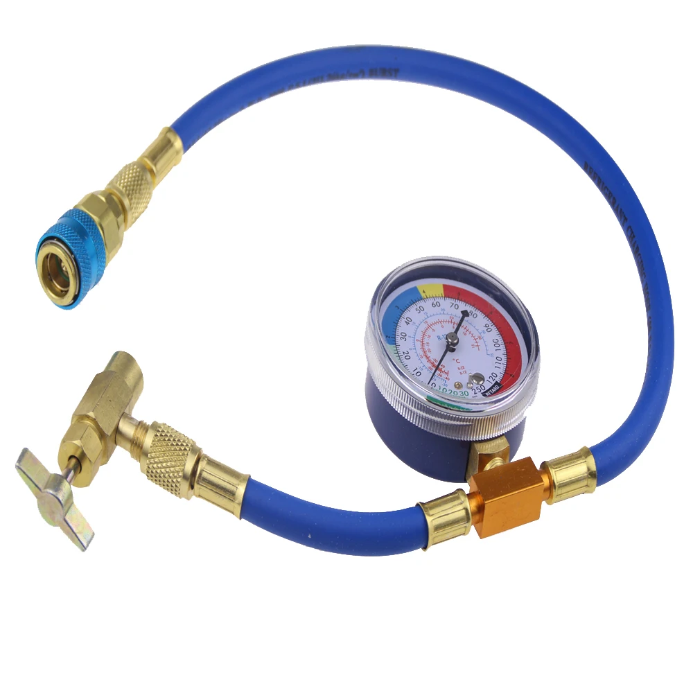 Car AC Air Conditioning R134A Refrigerant Recharge Hose w/ Pressure Gauge Measuring Kit Copper Auto Car Accessories
Car AC Air Conditioning R134A Refrigerant Recharge Hose w/ Pressure Gauge Measuring Kit Copper Auto Car Accessories