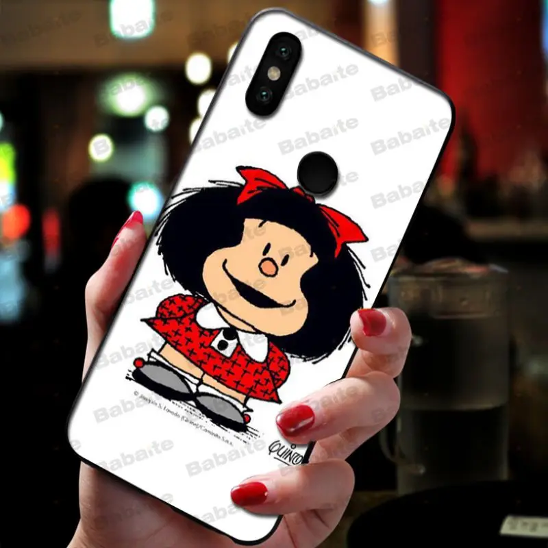 Babaite Mafalda красочные милые аксессуары для телефона чехол xiaomi mi 8se 6 mi8lite note2 note3 mix2 max2