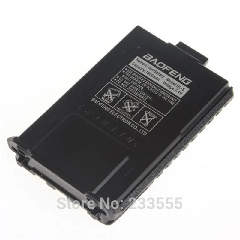 Black NEW BaoFeng Battery for UV-5R Series Walkie Talkie UV-5R UV-5RA+ UV-5RB UV-5RC UV-5RE+Plus BF-F8+
Black NEW BaoFeng Battery for UV-5R Series Walkie Talkie UV-5R UV-5RA+ UV-5RB UV-5RC UV-5RE+Plus BF-F8+