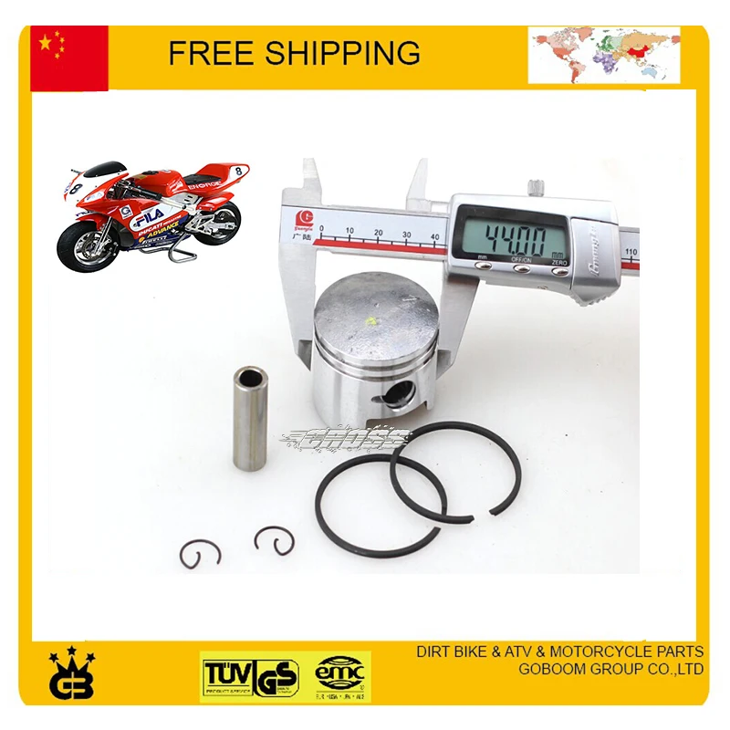 47cc 49cc pocket bike 44mm 40mm piston ring pin set accessories 2 stroke pit mini moto bike chainsaw brush cutter chain saw
47cc 49cc pocket bike 44mm 40mm piston ring pin set accessories 2 stroke pit mini moto bike chainsaw brush cutter chain saw