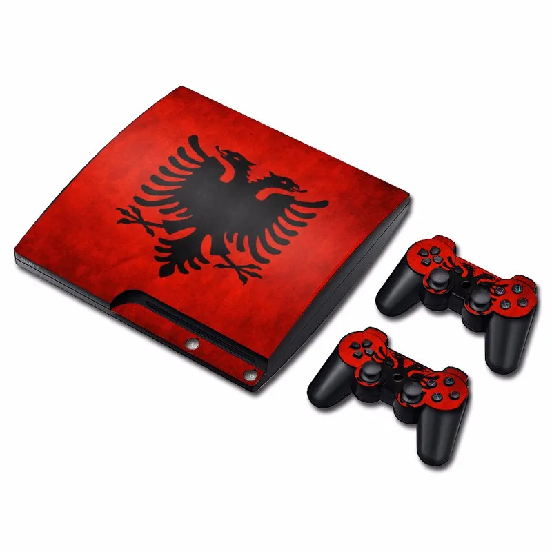 Албания Национальный флаг винил Наклейки наклейка 2 xgamepad Skins + 4x силиконовых