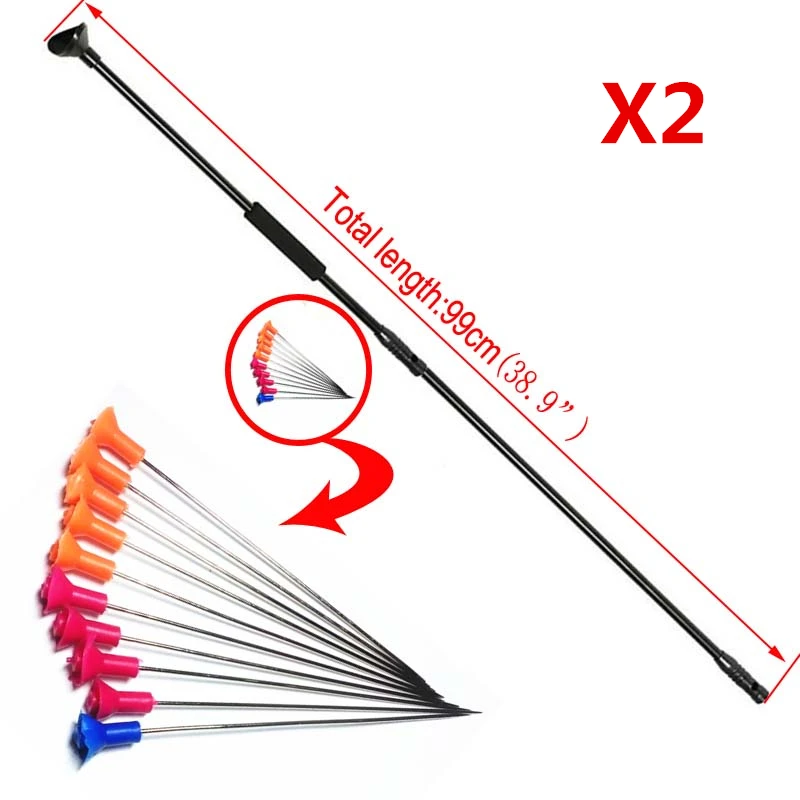 2Sets Blow Gun M50 Black Version BLOWGUN with Junction Tube and 20pcs arrows blow darts for Outdoor Sports Activities Length 39"
2Sets Blow Gun M50 Black Version BLOWGUN with Junction Tube and 20pcs arrows blow darts for Outdoor Sports Activities Length 39"