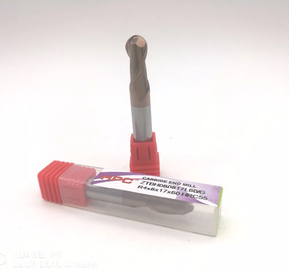 R4*8*60 of 2 flutes ball nose HRC55 mills cutter carbide end mill tungsten knife CNC tool
R4*8*60 of 2 flutes ball nose HRC55 mills cutter carbide end mill tungsten knife CNC tool