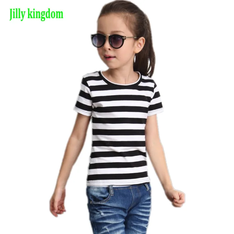 Jilly Cotton Baby Girl Clothes Summer Black&white Girls Striped T-Shirt Tee Children Clothing Short Sleeve Baby Girls T Shirt
Jilly Cotton Baby Girl Clothes Summer Black&white Girls Striped T-Shirt Tee Children Clothing Short Sleeve Baby Girls T Shirt