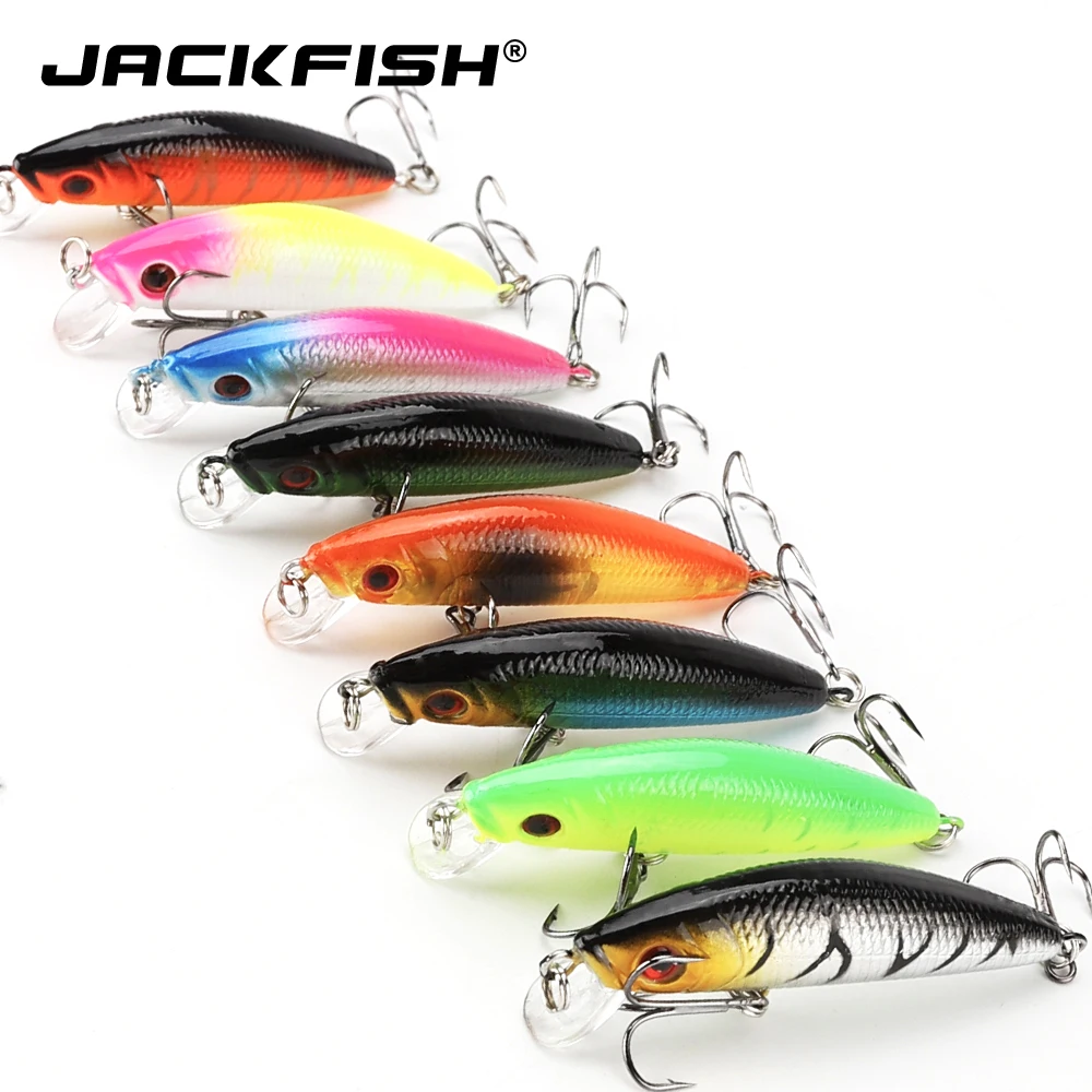 JACKFISH 8 шт./лот 5,8 см/7 г, приманка в виде гольяна, твердые рыболовные приманки с объемными глазами и крючками, искусственная рыболовная приманка, рыболовные снасти
JACKFISH 8 шт./лот 5,8 см/7 г, приманка в виде гольяна, твердые рыболовные приманки с объемными глазами и крючками, искусственная рыболовная приманка, рыболовные снасти