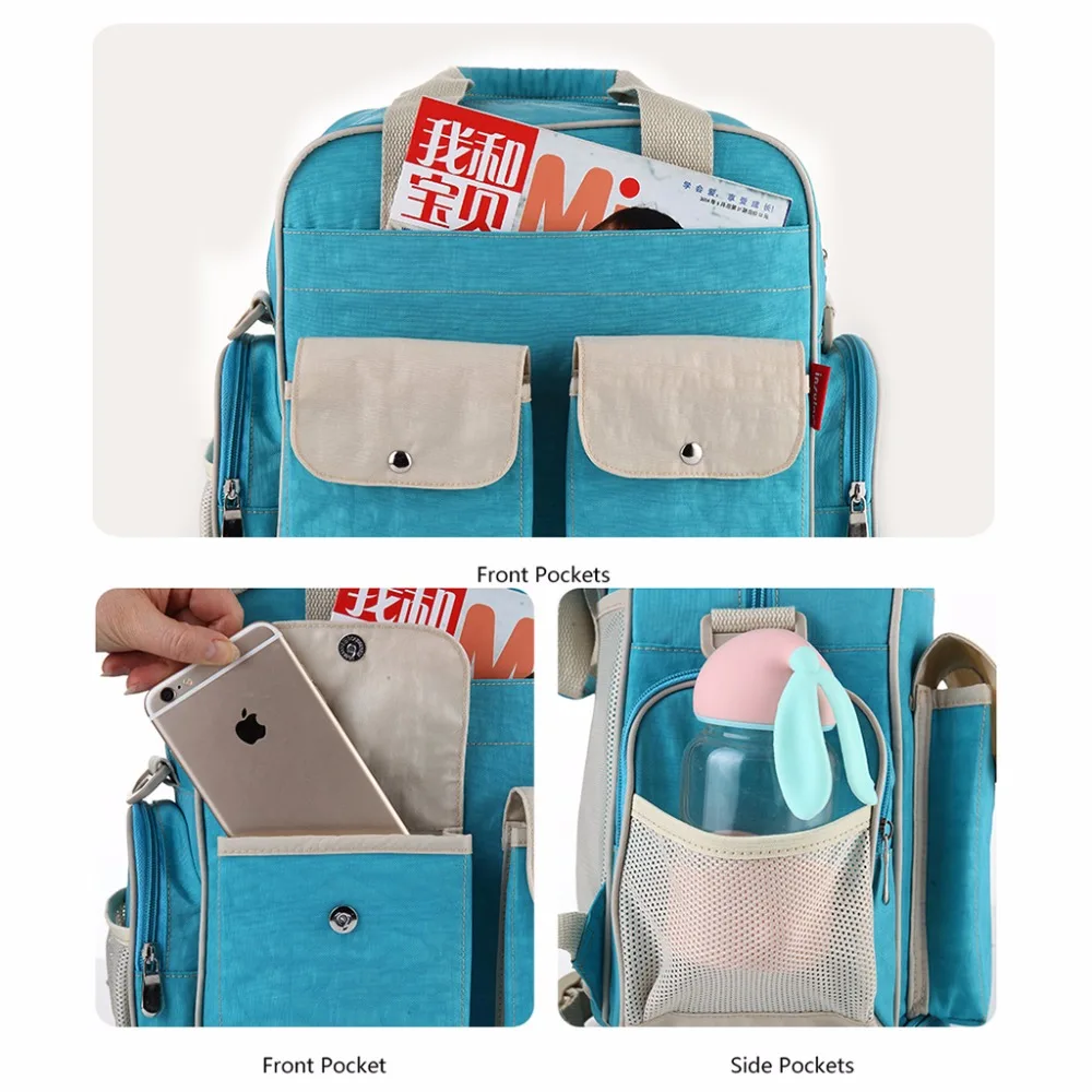 Large Capacity Baby Mummy Maternity Nappy Diaper Waterproof Nylon Shoulder Bag Travel Backpack
Large Capacity Baby Mummy Maternity Nappy Diaper Waterproof Nylon Shoulder Bag Travel Backpack