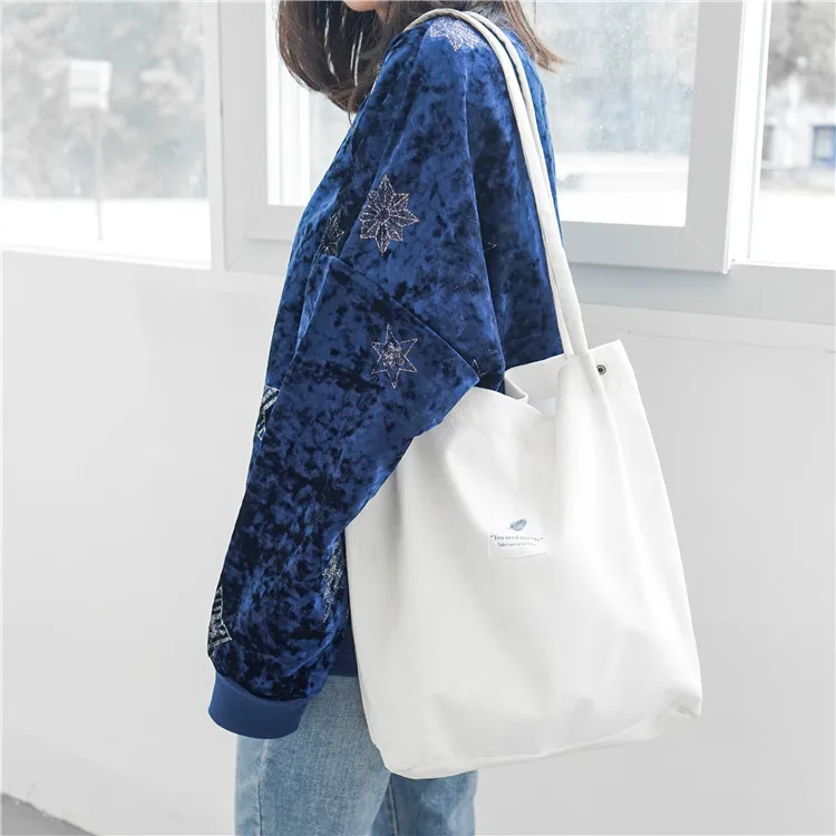 Women Corduroy Tote Ladies Casual Shoulder Bag Foldable Reusable Shopping Beach Bag High Capacity
Women Corduroy Tote Ladies Casual Shoulder Bag Foldable Reusable Shopping Beach Bag High Capacity