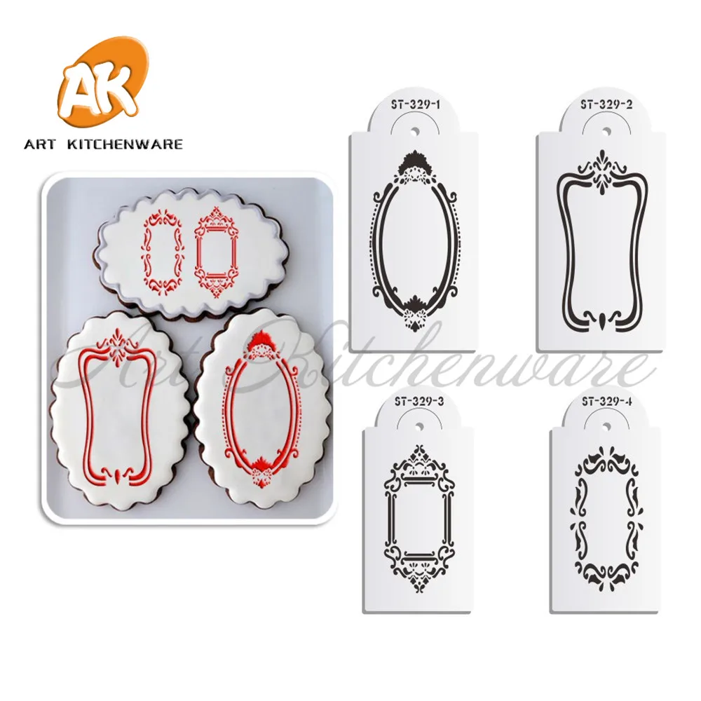 Photo Frames Cookie Stencil Cake Stencil Decoration Cake Border Stencils for Painting Fondant Mold Cake Decorating Tools ST-329
Photo Frames Cookie Stencil Cake Stencil Decoration Cake Border Stencils for Painting Fondant Mold Cake Decorating Tools ST-329