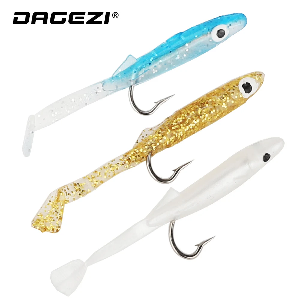 DAGEZI Small squid hook soft bait 3pcs/lot Fishing Lure Tiddler Bait With Hook 5cm Atrificial Bait Fishing Tackle
DAGEZI Small squid hook soft bait 3pcs/lot Fishing Lure Tiddler Bait With Hook 5cm Atrificial Bait Fishing Tackle