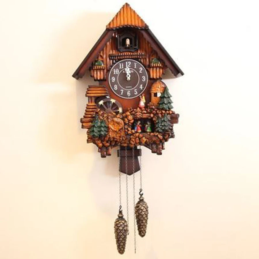 Cuckoo Modern Living Room Wall Clock Bird Alarm European Wood Cuckoo Wall Clock Quartz Timekeeping Clocks Vintage 3DBGV109
Cuckoo Modern Living Room Wall Clock Bird Alarm European Wood Cuckoo Wall Clock Quartz Timekeeping Clocks Vintage 3DBGV109